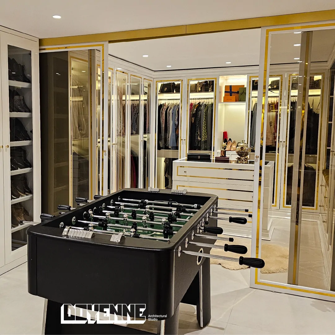 Basement interior design transformation project